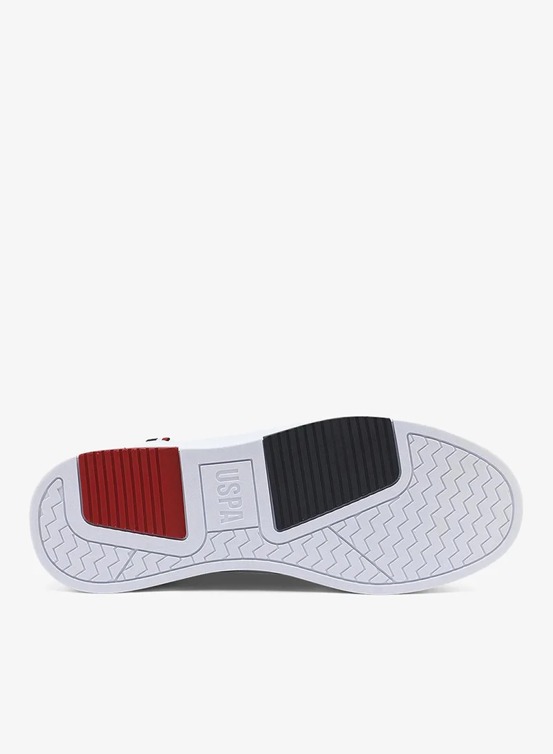 U.S. Polo Assn. white Men's White Stylish Low-Top Casual Sneakers - Durable Lace-Up Design with Comfort Cushioned Sole for Everyday Active Wear for Men | Best Price UAE